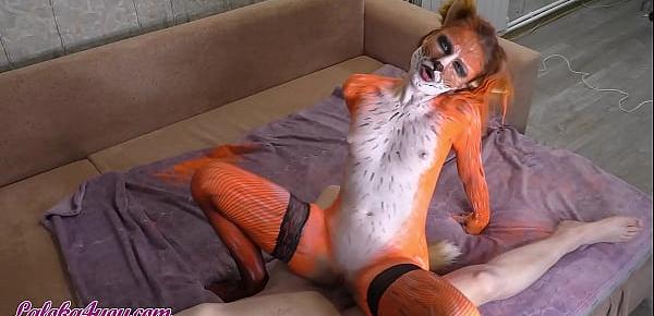  Fox Sucks Deep Dick, Rides Top And Gets Cumshot In Mouth